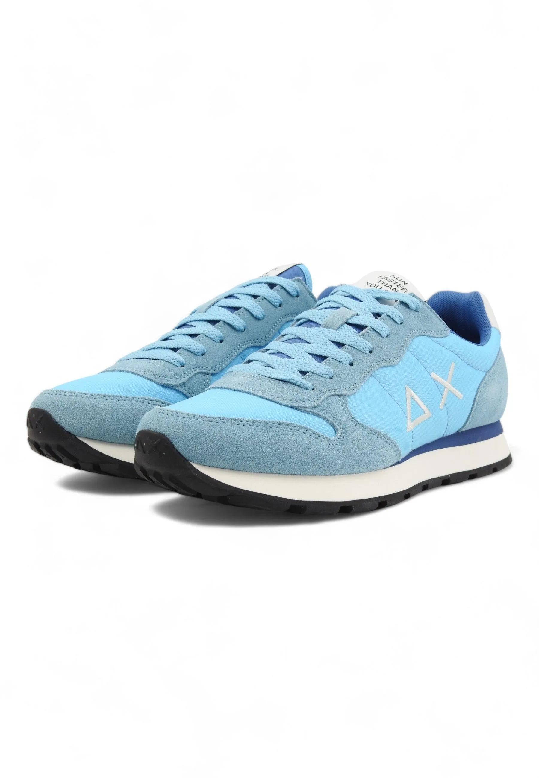 SUN68 Tom Solid Sneaker Uomo Azzurro Z34101