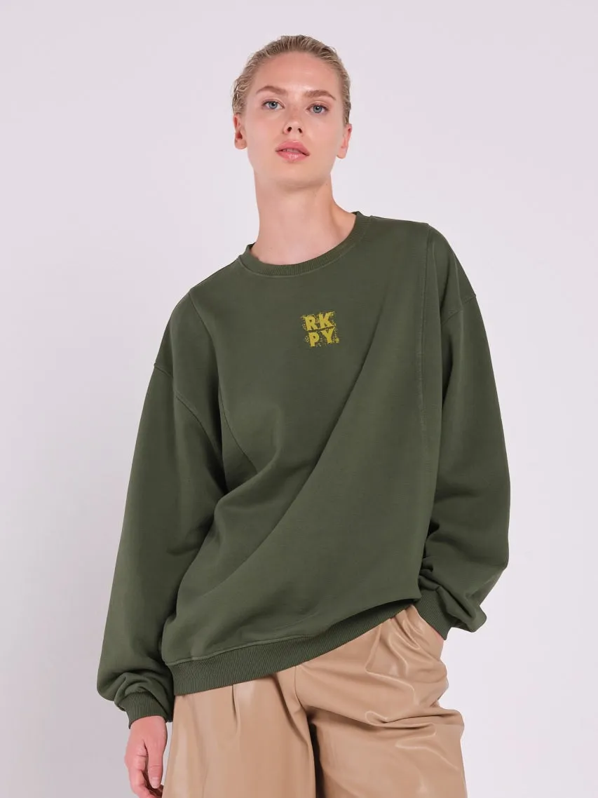 Sweatshirt Unisex in Khaki Callista