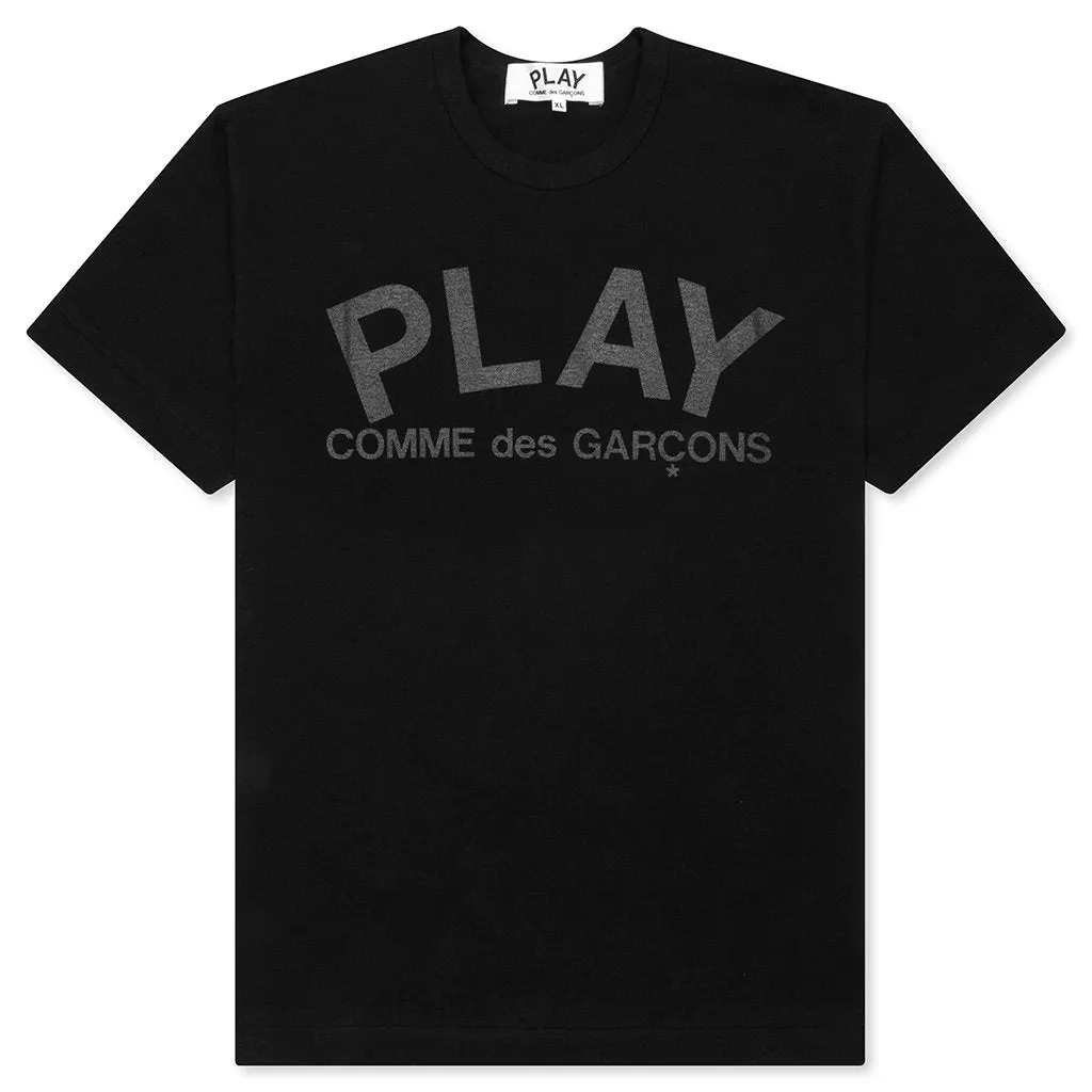 Text T-Shirt - Black/Black