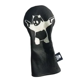 The Black & White Panda With Guns Driver Headcover