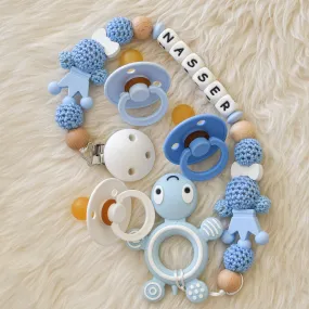 Turtle Pacifier Clip & BIBS Pacifier