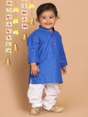 VASTRAMAY Boy's Blue Kurta