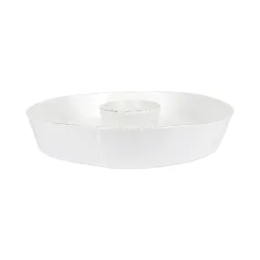 Vietri Melamine Lastra White Chip & Dip