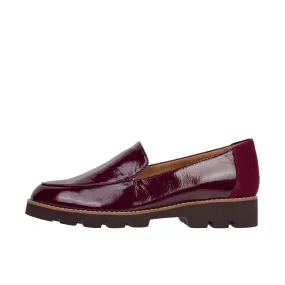 Vionic Womens Kensley Loafer Crimson Crinkle Leather