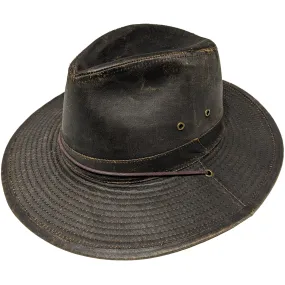 Weathered Cotton 'Compass' Safari Hat - MO10