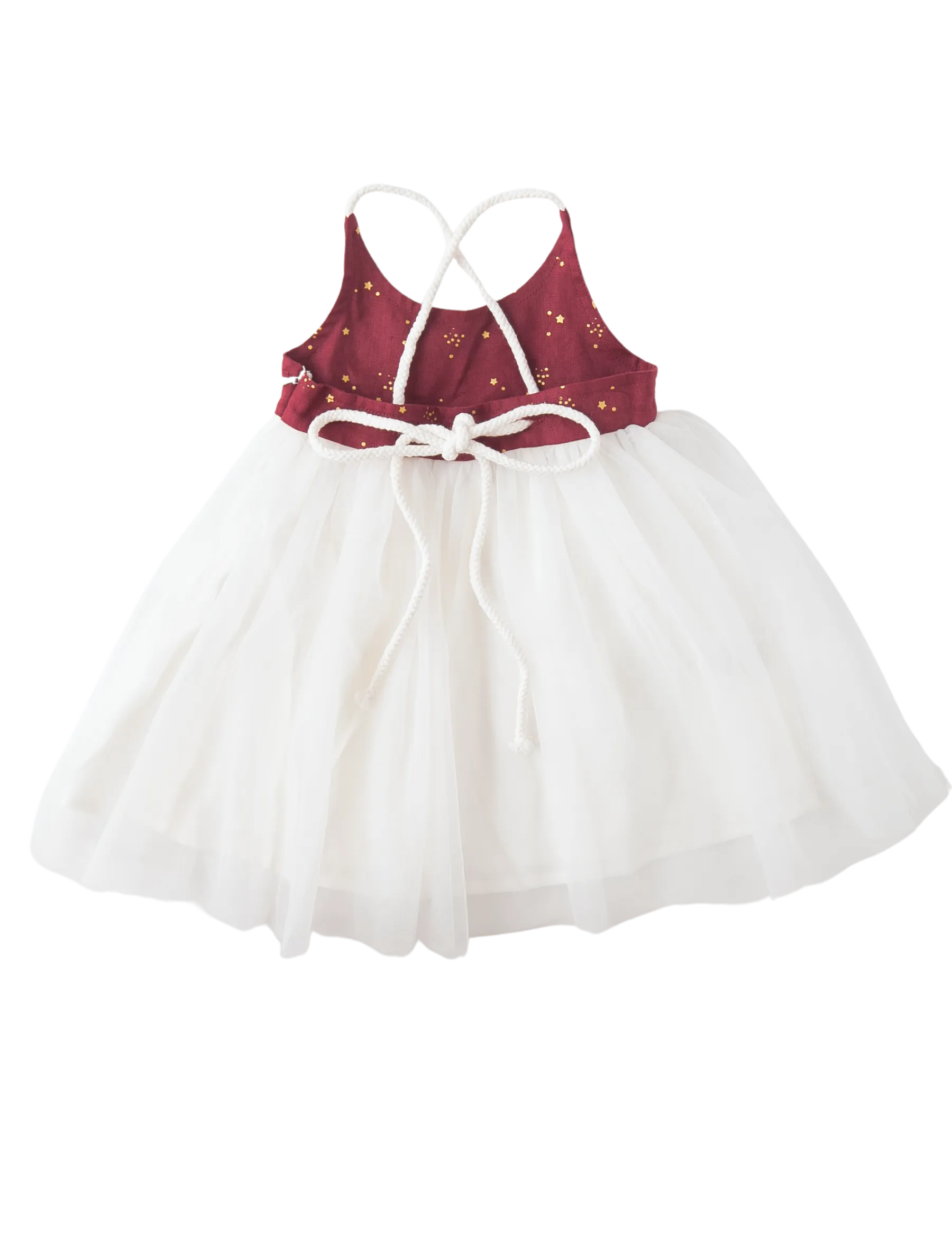 Willa Linen Tutu Dress - Golden Stars