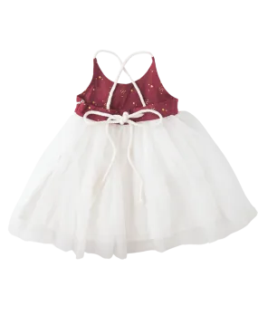 Willa Linen Tutu Dress - Golden Stars