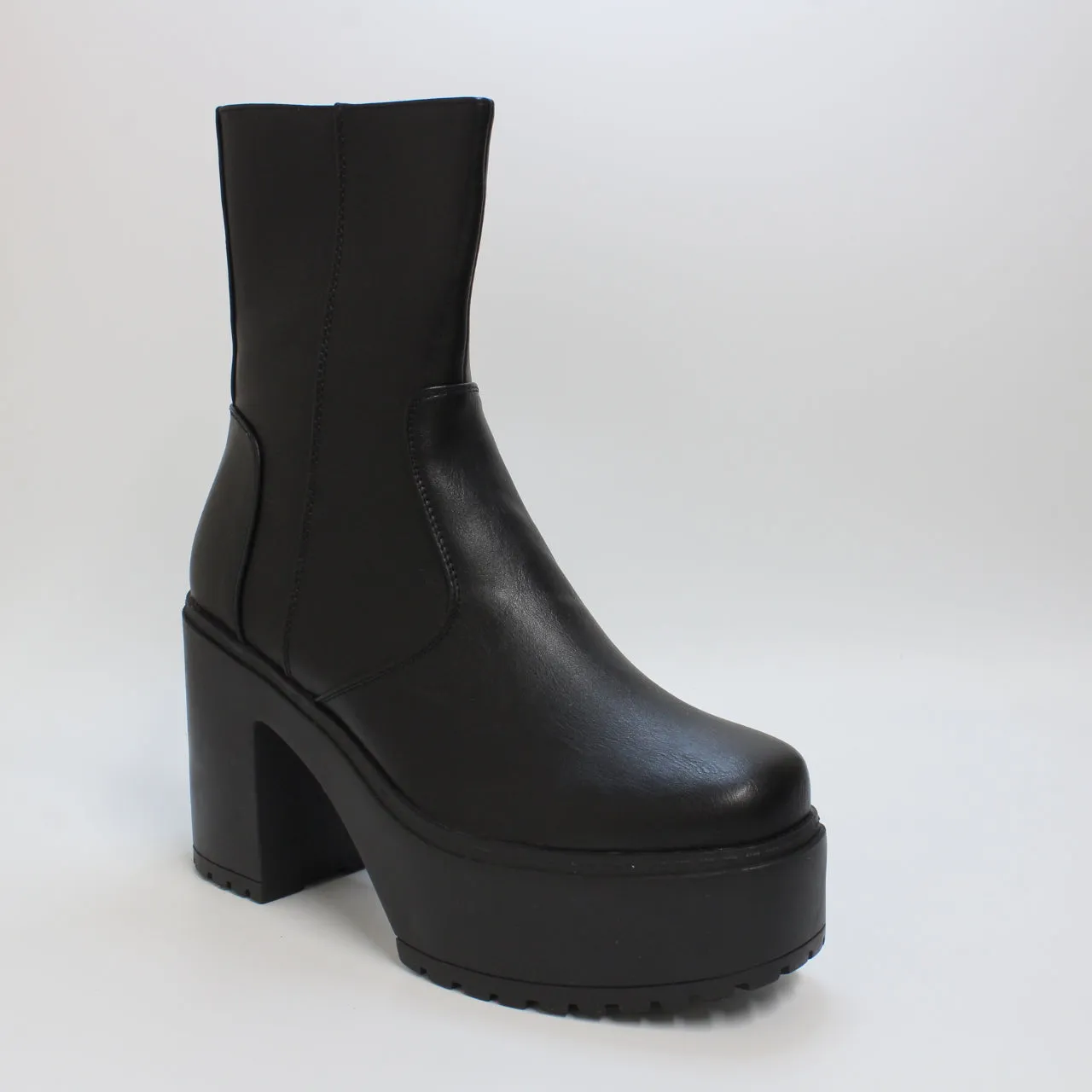 Womens Lamoda Platform Ankle Boots Black