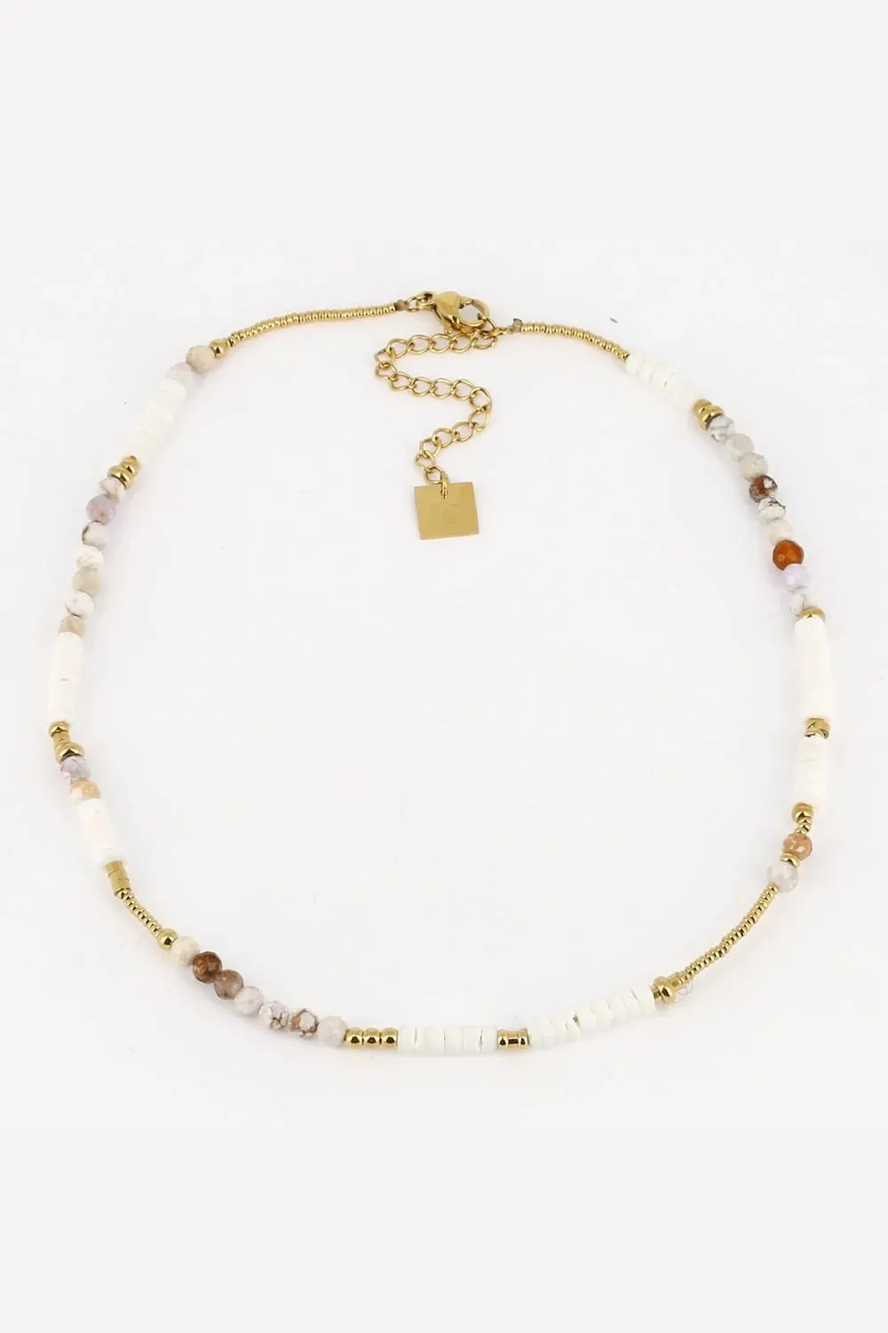 ZAG BRODIE NECKLACE NUDE